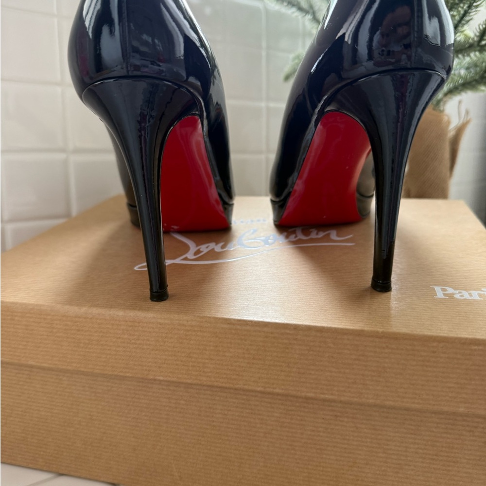Christian Louboutin Black Patent Leather Heels
